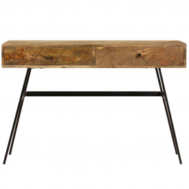 Birou de scris cu sertare, 110x50x76 cm, lemn masiv de mango - Img 3