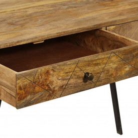 Birou de scris cu sertare, 110x50x76 cm, lemn masiv de mango - Img 8