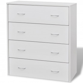 Bufet cu 4 sertare, 60 x 30,5 x 71 cm, alb - Img 3