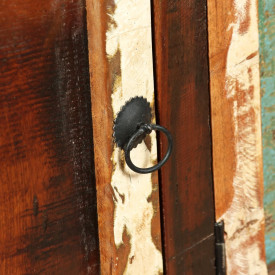 Bufet din lemn masiv reciclat, 120x35x76 cm - Img 11