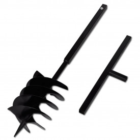 Burghiu manual găuri în pământ 200 mm cu tub prelungitor 13 m - Img 3