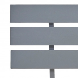 Cadru de pat, gri, 140 x 200 cm, lemn masiv de pin - Img 5