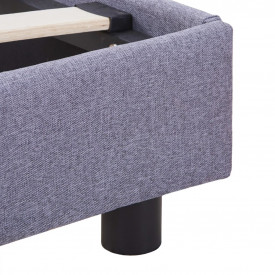 Cadru de pat, gri deschis, 140 x 200 cm, material textil - Img 6
