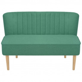 Canapea cu material textil, 117 x 55,5 x 77 cm, verde - Img 2