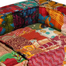 Canapea pat modulară cu 4 locuri Textil Model Petice - Img 12