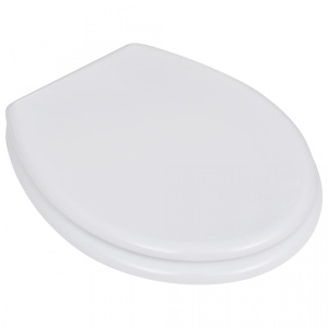 Capac WC MDF design simplu Alb - Img 2