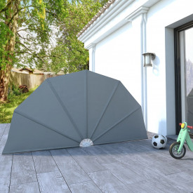 Copertină pliabilă de grădină 160 cm gri