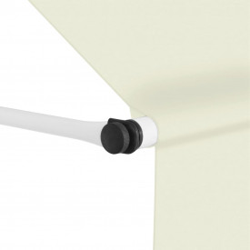 Copertină retractabilă, crem, 400 cm, acționare manuală - Img 2