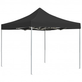 Cort de petrecere pliabil profesional, antracit, 3x3m, aluminiu