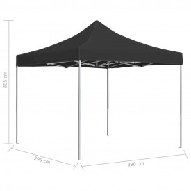 Cort de petrecere pliabil profesional, antracit, 3x3m, aluminiu - Img 6