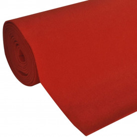 Covor Roșu 1 x 10 m Foarte Greu 400g/m² - Img 2