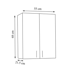 Dulap baie Proxi 55 x 68 cm - Img 3