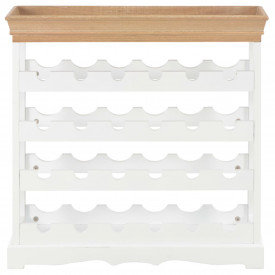 Dulap de vinuri, alb, 70 x 22,5 x 70,5 cm, MDF - Img 2