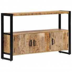 Dulap lateral, 120 x 30 x 75 cm, lemn masiv de mango - Img 11
