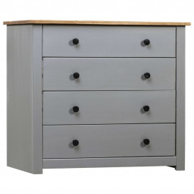 Dulap lateral, gri, 80 x 40 x 73 cm, gama pin de Panama