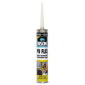 Etanșeizant poliuretanic BISON PU Flex, negru, 300ml, 12 buc - Img 2