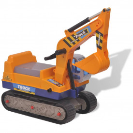 Excavator rotativ din plastic pentru copii Galben - Img 2