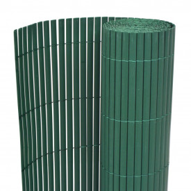 Gard de grădină, cu două fețe, 90 x 500 cm, verde