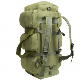 Geantă 3-în-1 în stil army, 120 L, Verde măsliniu - Img 3