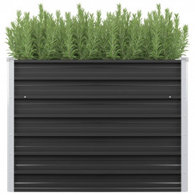 Jardinieră de grădină, antracit, 100x40x77 cm, oțel galvanizat