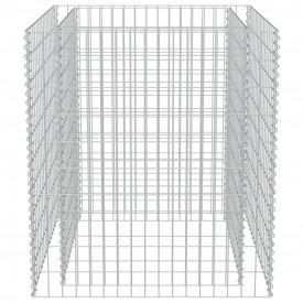 Jardinieră gabion, 90 x 90 x 100 cm, oțel galvanizat - Img 5