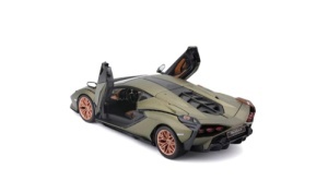 MACHETA BBURAGO 1/24 LAMBORGHINI SIAN FKP 37 METALIC GREEN BB20001-21099 - Img 3