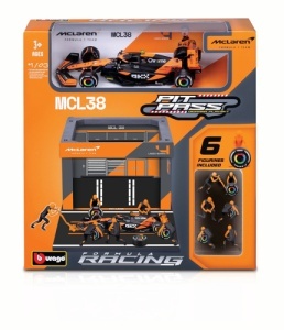 Macheta Bburago 1:43 Formula Pit Pass – McLaren F1 MCL38 #4 Lando Norris Bb38451/4 - Img 2