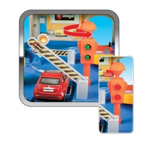 Macheta Bburago 1:43 Street Fire-Autoservice Playset Incl. 1 Masina Bb30039 - Img 4