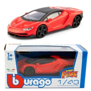 Macheta Bburago 1/43 Street Fire Blister Lamroghini Centenario Rosu Bb30001-30382 - Img 3