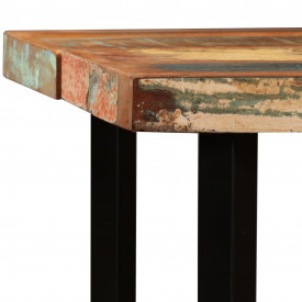 Masă de bar din lemn masiv reciclat, 150 x 70 x 107 cm - Img 3