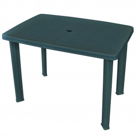 Masă de grădină 101x68x72 cm, plastic, verde - Img 1