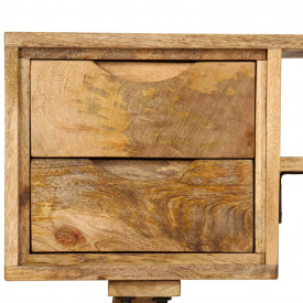 Masă de scris, 115 x 47 x 76 cm, lemn masiv de mango - Img 8