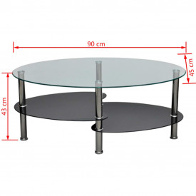 Măsuță de cafea cu design exclusivist, negru - Img 4