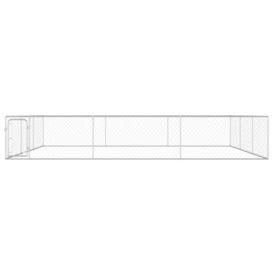 Padoc de exterior pentru câini, 6 x 6 x 1 m, oțel galvanizat - Img 2