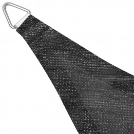 Pânză parasolar din HDPE triunghiulară 3,6x3,6x3,6 m, antracit - Img 3