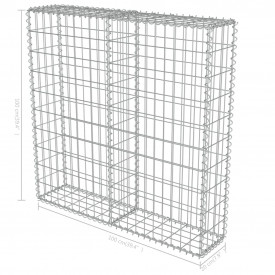 Perete gabion cu capace, oțel galvanizat, 100 x 20 x 100 cm - Img 6