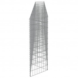 Perete gabion, oțel galvanizat, 450 x 30 x 100 cm - Img 6