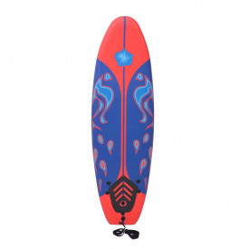 Placă de surf, albastru și roșu, 170 cm - Img 3