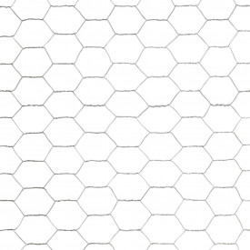 Plasă de sârmă, argintiu, 25x1,5 m, oțel galvanizat, hexagonal - Img 4