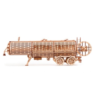 Puzzle 3D din lemn remorca cisterna pentru tirul Big Rig - Img 2
