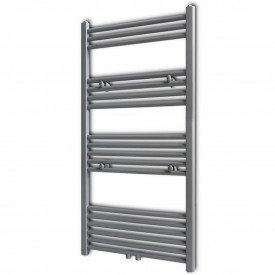 Radiator port-prosop încălzire centrală baie, drept, 600x1160 mm, gri - Img 1