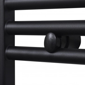 Radiator port-prosop încălzire centrală baie, drept, 600x1160mm, negru - Img 5