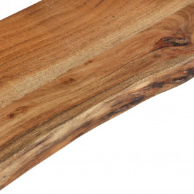 Rafturi de perete, 2 buc., 90x20x16 cm, lemn masiv de acacia - Img 4