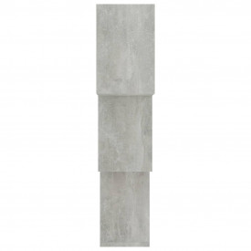 Rafturi de perete, cub, gri, 84,5 x 15 x 27 cm, PAL - Img 5