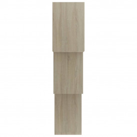 Rafturi de perete, cub, stejar Sonoma, 84,5 x 15 x 27 cm, PAL - Img 5
