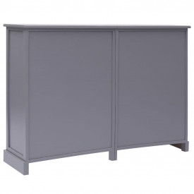 Servantă cu 10 sertare, gri, 113 x 30 x 79 cm, lemn - Img 3