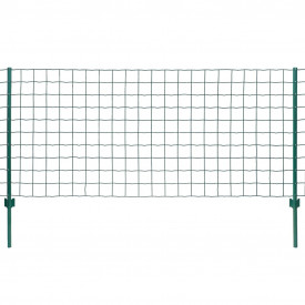 Set de gard Euro, 20 x 1 m, oțel, verde