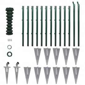 Set Gard de sârmă cu stâlpi cu pivot şi accesorii montare 0,8 x 55 m
