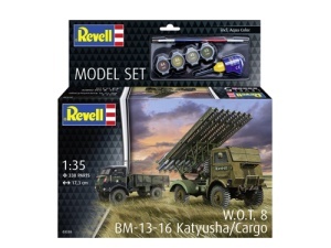 Set Macheta Revell Vehicul Militar W.O.T. 8 Bm-13-16 Katiusa/Cargo Scara 1:35 Rev63338 - Img 3