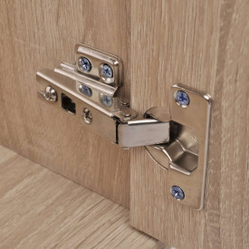 Set mobilier baie format din 3 piese cu chiuvetă inclusă, Bej - Img 5